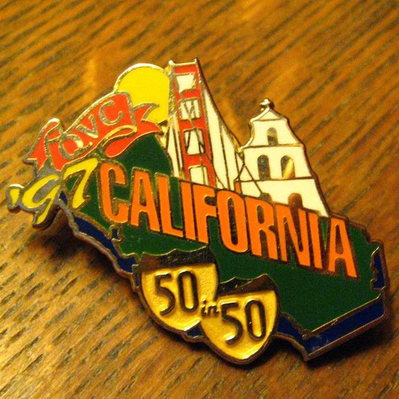 QVC California 1997 Vintage Lapel Pin - Picture 1 of 4
